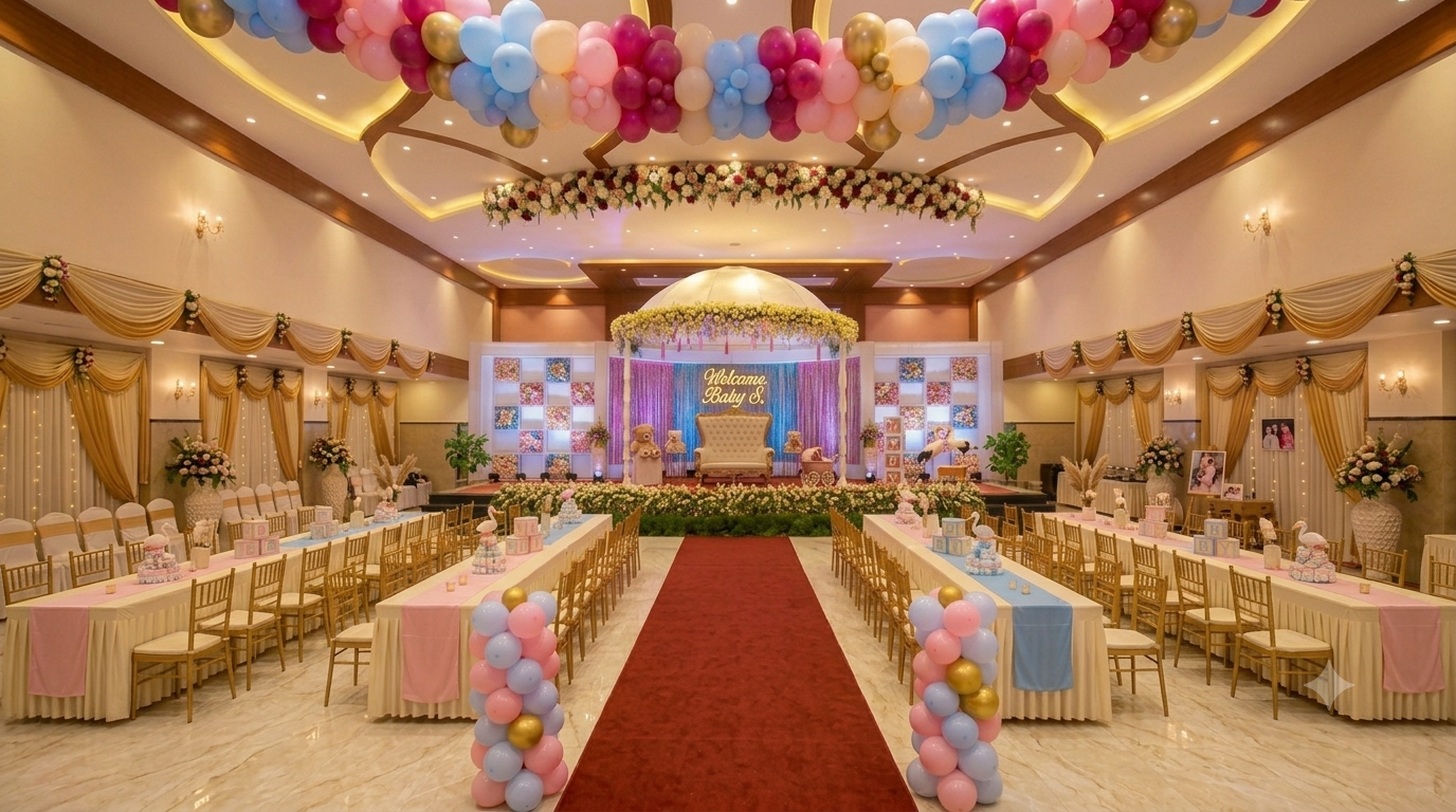 Baby Shower Hall Events Cozy Baby Shower Decor Setup