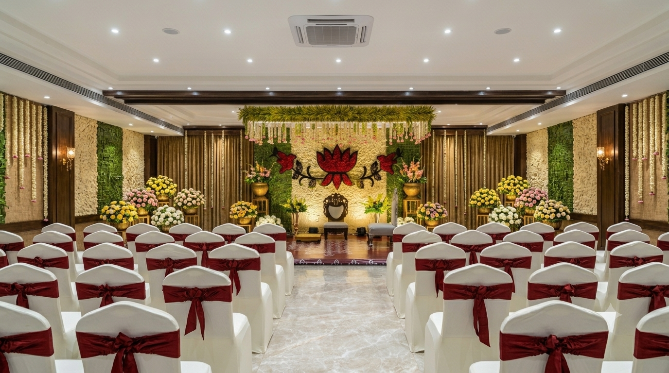 Half-Saree Function Events Traditional Half-Saree Function Event Setup