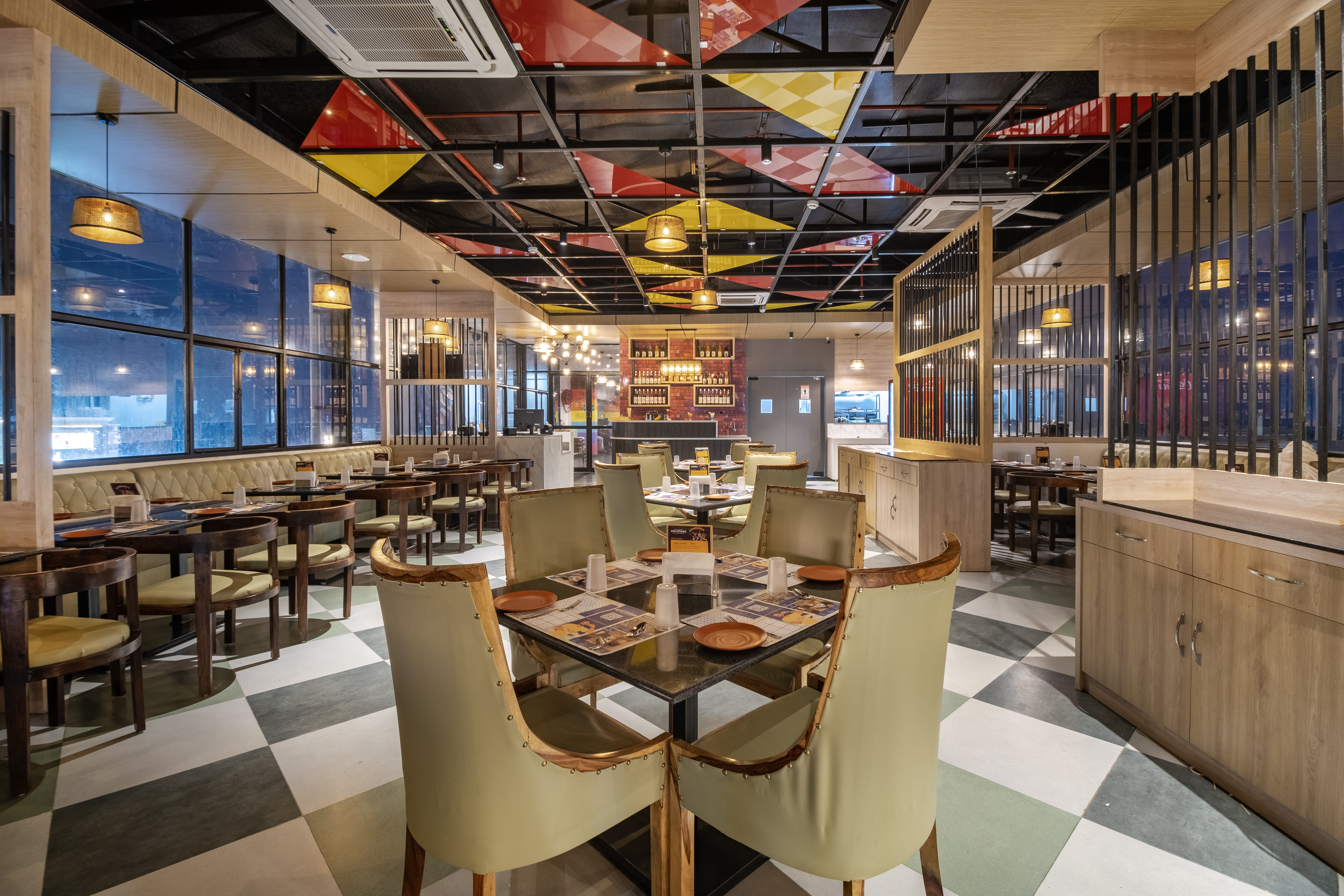 Beautiful Restaurant Table Setup at ABCD Food Court